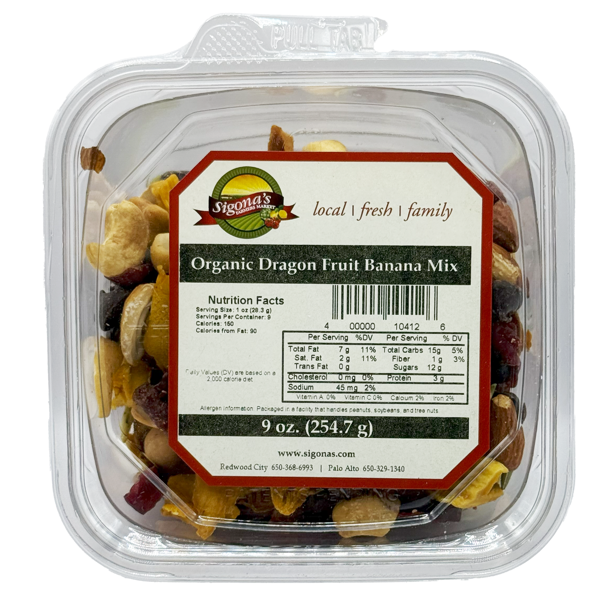 Organic Dragon Fruit Banana Mix, 9 oz