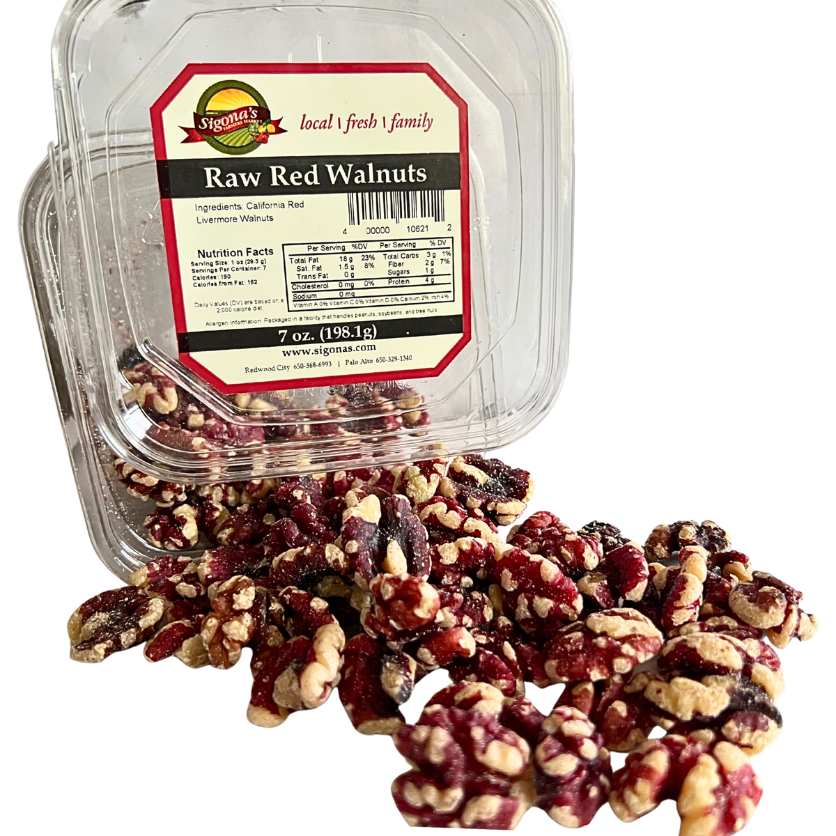 Raw Red Livermore Walnuts, 7 oz