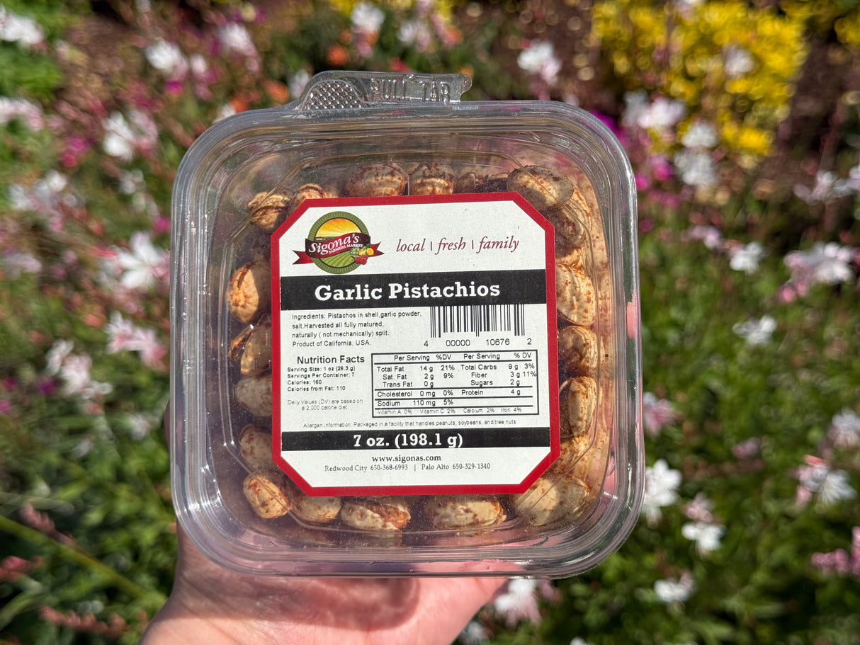Garlic Pistachios, 7 oz