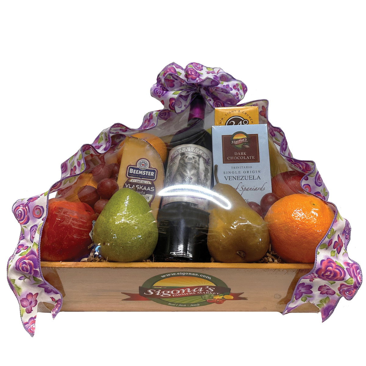 The Vineyard gourmet gift basket by Sigona's Farmers Market