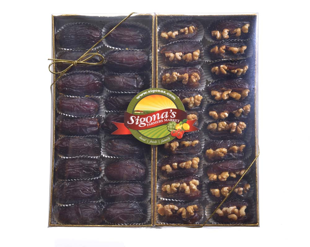 Medjool Dates + Walnut-Stuffed Medjool Dates Box, 2 lb
